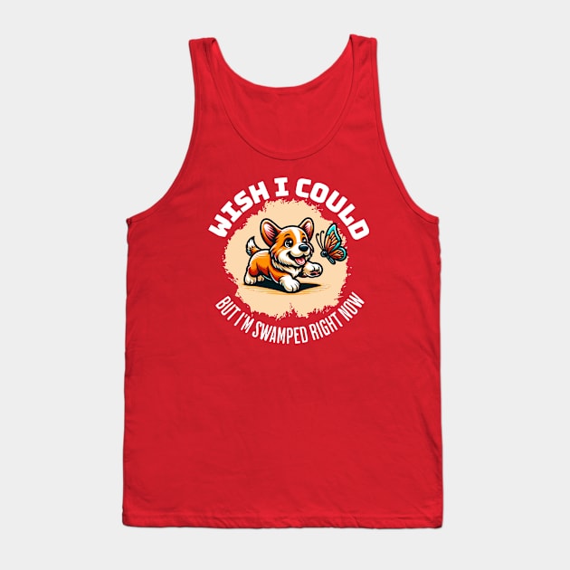 🐶 Too Busy Corgi Tank Top by Pink & Pretty